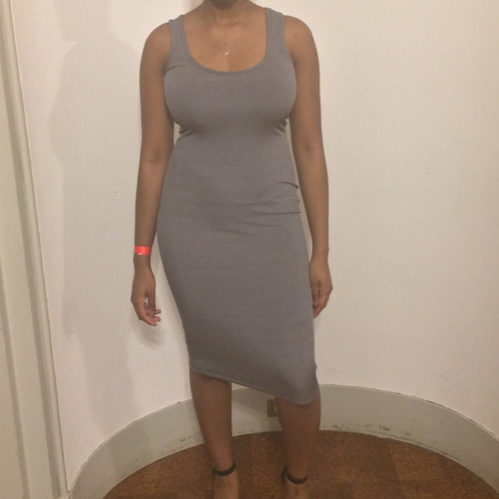 Metallic colored dress